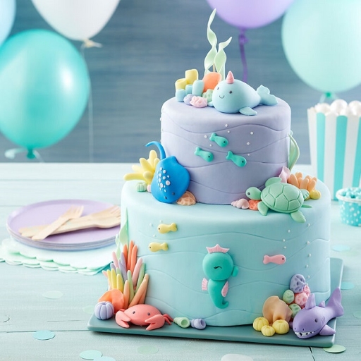 Bánh kem trang trí bằng Fondant