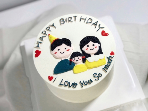 Bánh kem sinh nhật tạo hình trái tim chúc mừng sinh nhật bà ngoại (Mẫu  51778) - FRIENDSHIP CAKES & GIFT