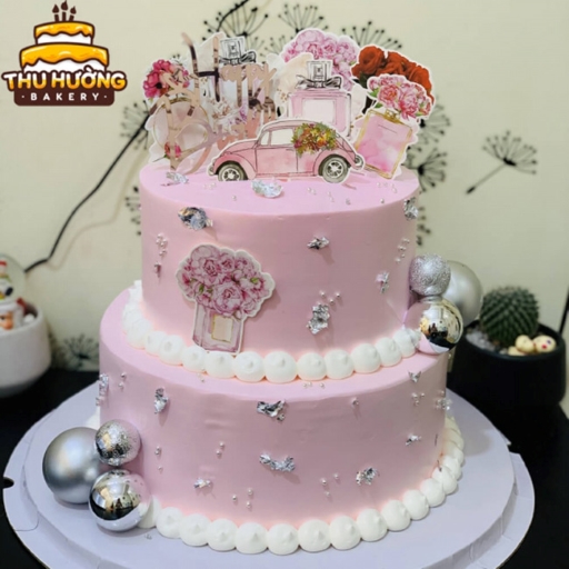 Bánh sinh nhật Hello Kitty Và Chong Chóng Cầu Vồng