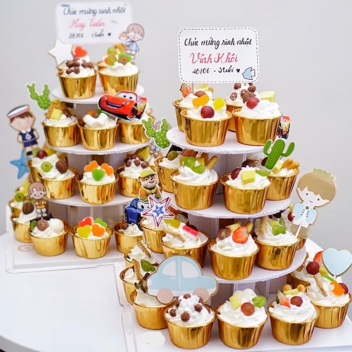 Lựa chọn bánh cupcake để tổ chức sinh nhật cho bé