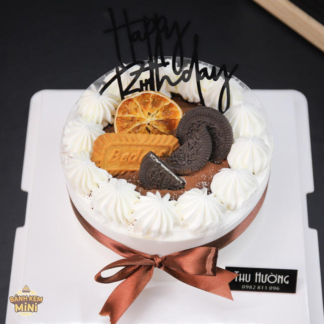 Bánh sinh nhật trang trí đơn giản - Bánh kem mini