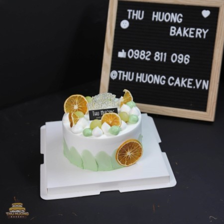 Bánh sinh nhật mini cam khô đẹp