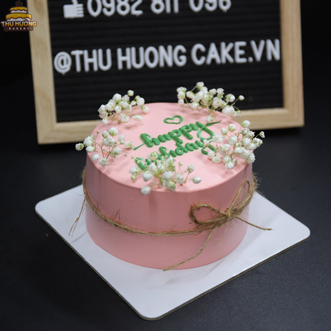 Bánh sinh nhật macaron màu hồng dễ thương - Bánh Thiên Thần : Chuyên nhận  đặt bánh sinh nhật theo mẫu