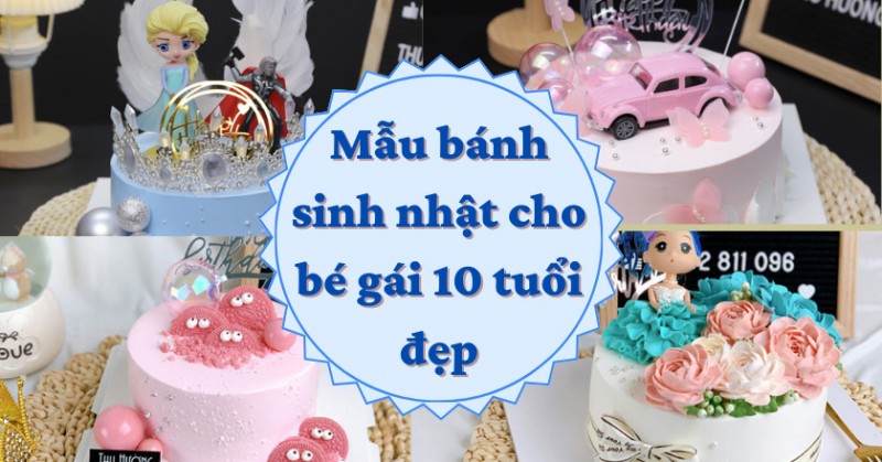 Bánh sinh nhật cho bé gái 1 tuổi | Decor sinh nhật bé gái - Decor Birthday